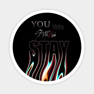 You make Stray Kids Stay typography design Magnet